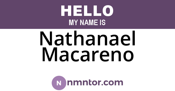 Nathanael Macareno