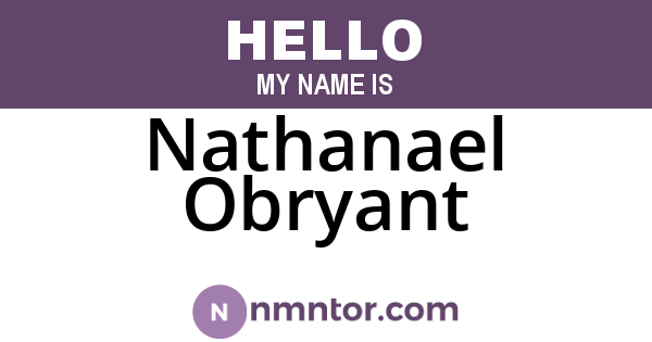 Nathanael Obryant