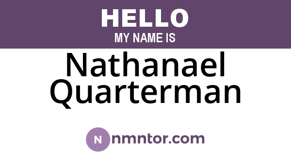 Nathanael Quarterman