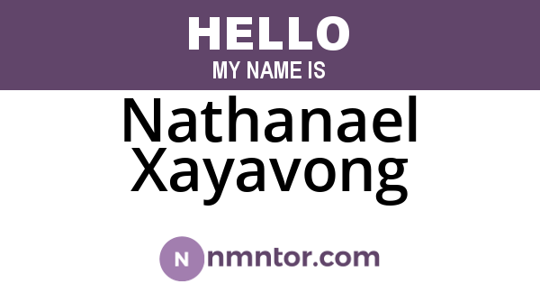 Nathanael Xayavong
