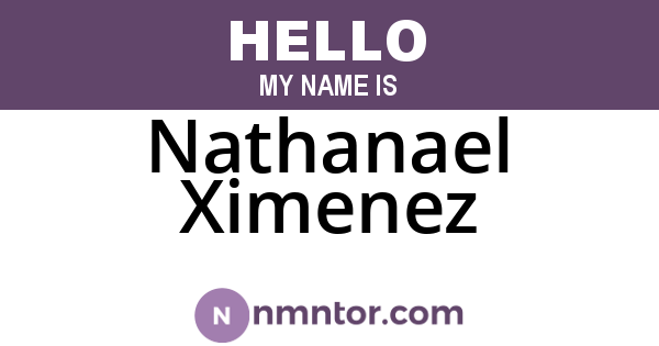 Nathanael Ximenez