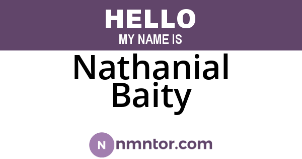 Nathanial Baity