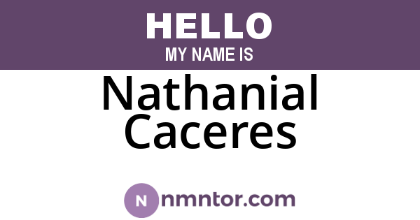 Nathanial Caceres