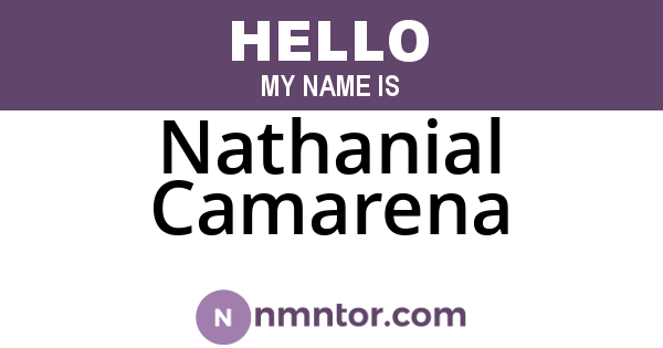 Nathanial Camarena