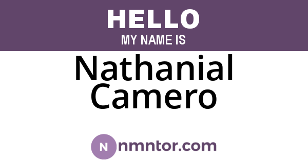 Nathanial Camero