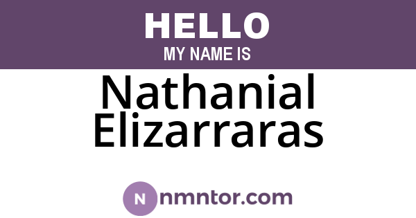 Nathanial Elizarraras
