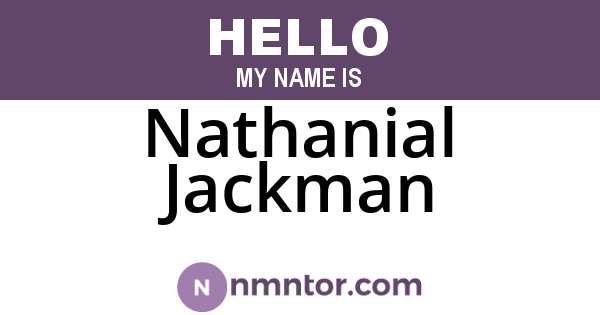 Nathanial Jackman