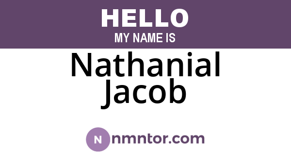 Nathanial Jacob
