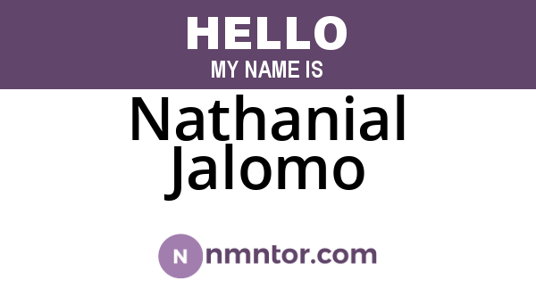 Nathanial Jalomo
