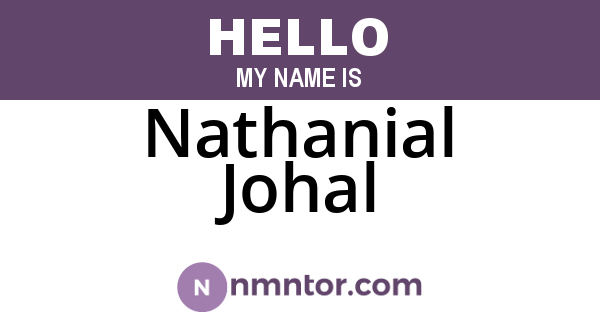 Nathanial Johal