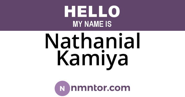 Nathanial Kamiya