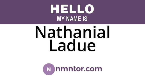 Nathanial Ladue