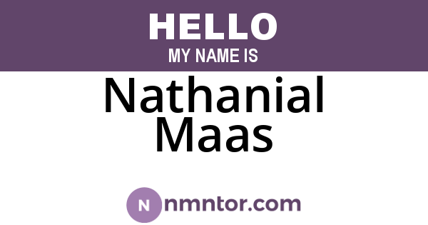Nathanial Maas