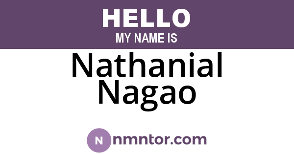 Nathanial Nagao