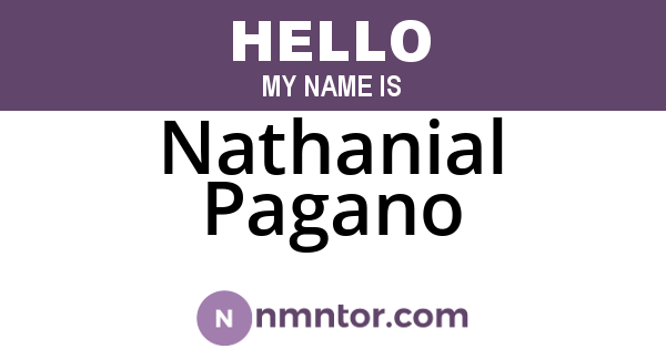 Nathanial Pagano