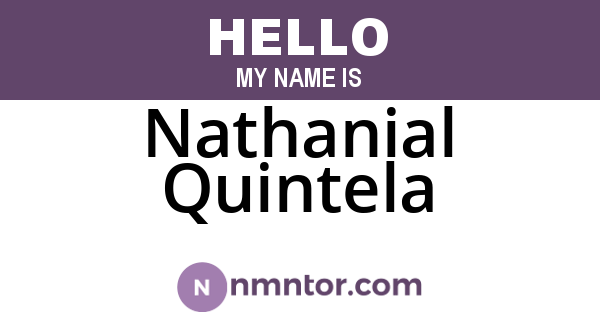 Nathanial Quintela