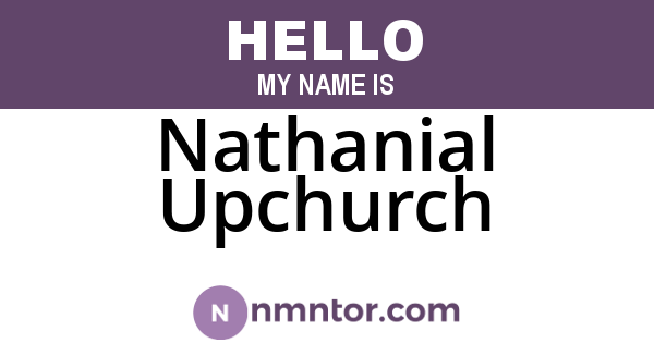 Nathanial Upchurch