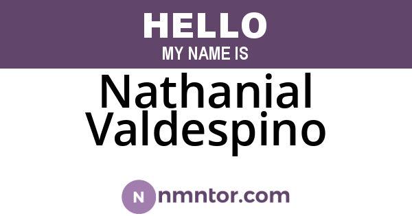 Nathanial Valdespino