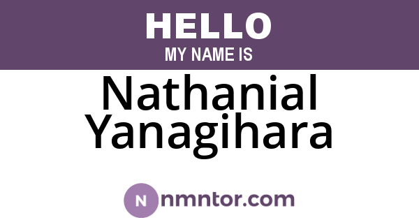 Nathanial Yanagihara