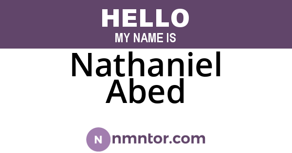 Nathaniel Abed