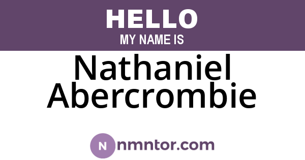 Nathaniel Abercrombie