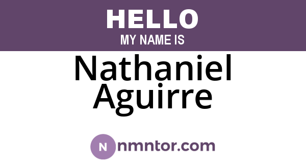 Nathaniel Aguirre