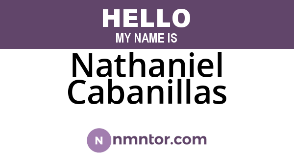 Nathaniel Cabanillas