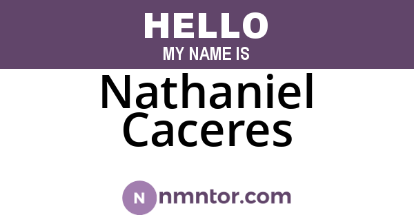 Nathaniel Caceres