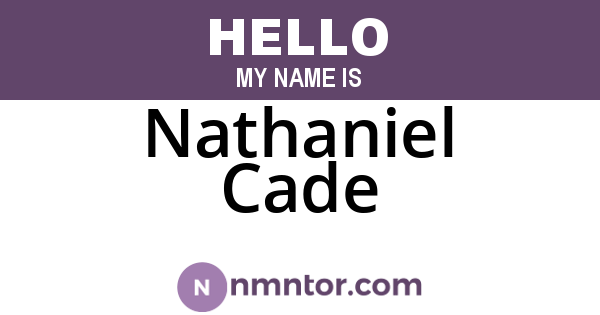 Nathaniel Cade
