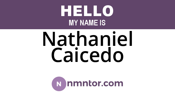 Nathaniel Caicedo