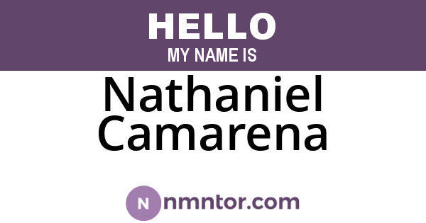 Nathaniel Camarena