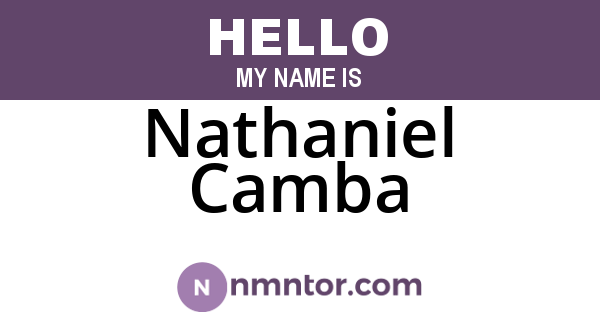Nathaniel Camba