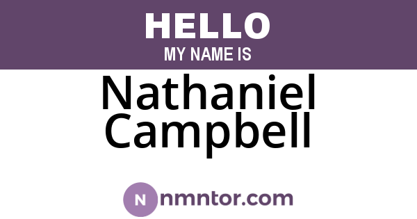 Nathaniel Campbell