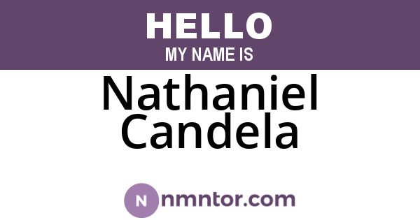 Nathaniel Candela