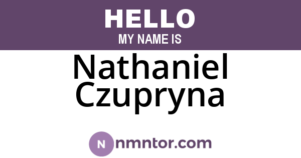 Nathaniel Czupryna