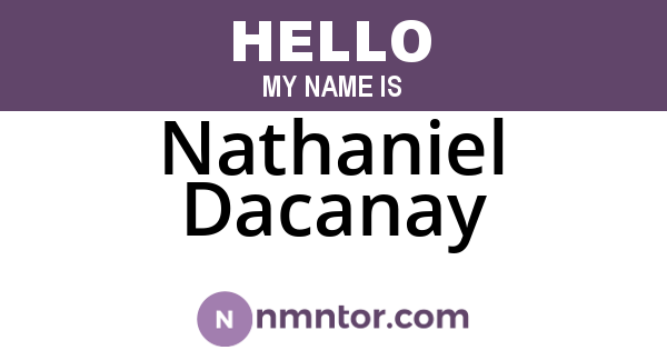Nathaniel Dacanay