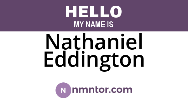 Nathaniel Eddington