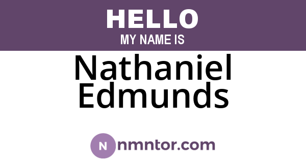Nathaniel Edmunds