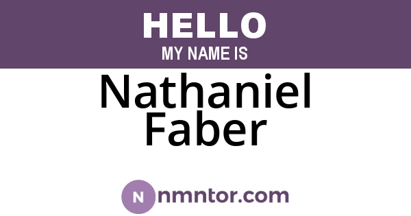 Nathaniel Faber