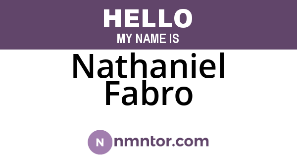 Nathaniel Fabro
