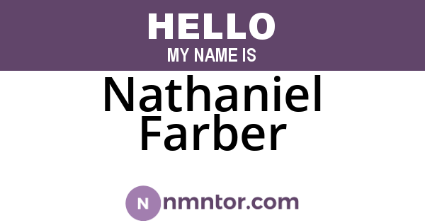 Nathaniel Farber