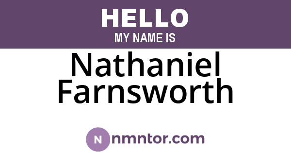 Nathaniel Farnsworth
