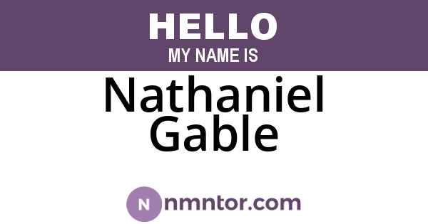 Nathaniel Gable