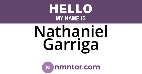 Nathaniel Garriga
