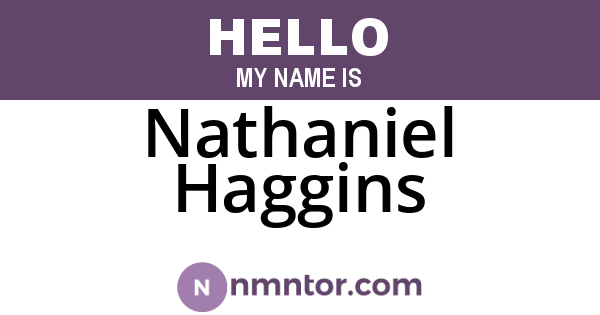 Nathaniel Haggins