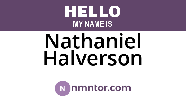 Nathaniel Halverson