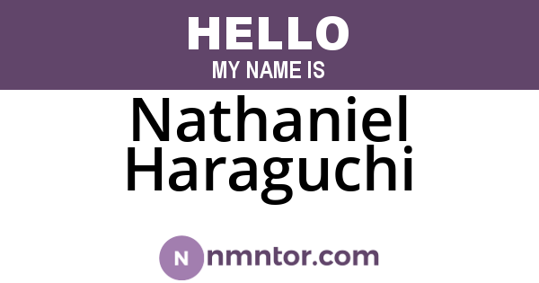 Nathaniel Haraguchi