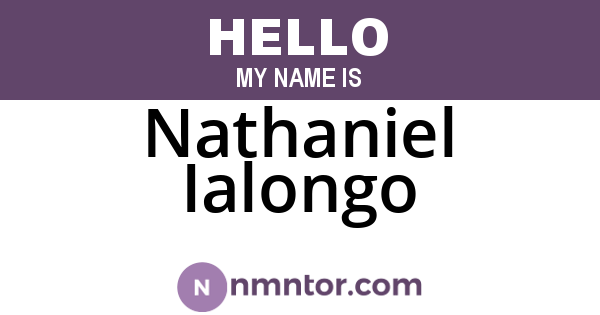 Nathaniel Ialongo