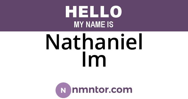 Nathaniel Im