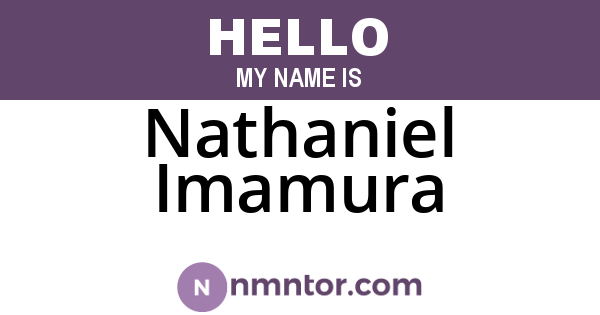 Nathaniel Imamura
